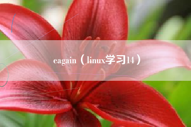 eagain(linux学习14)