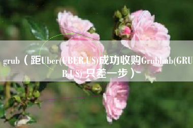 grub(距Uber(UBER.US)成功收购Grubhub(GRUB.US) 只差一步)