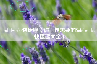 solidworks快捷键（你一定需要的Solidworks快捷键大全）