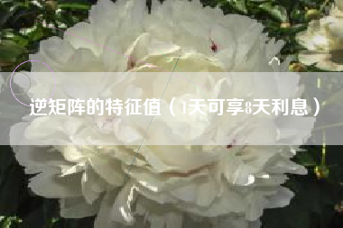 逆矩阵的特征值(1天可享8天利息)