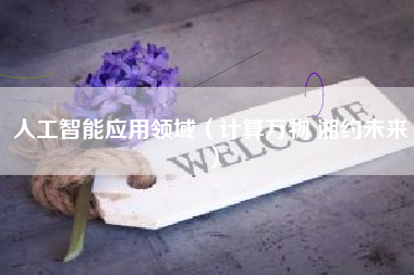 人工智能应用领域（计算万物 湘约未来）