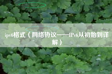 ipv6格式（网络协议——IPv6从初始到详解）