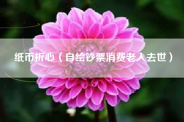 纸币折心（自绘钞票消费老人去世）