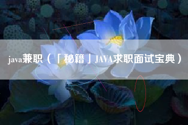 java兼职（「秘籍」JAVA求职面试宝典）