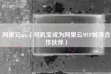阿里云ace（司机宝成为阿里云MVP城市合作伙伴）