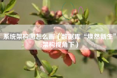 系统架构图怎么画（数据库“焕然新生”:架构视角下）