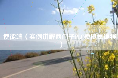 使能端（实例讲解西门子PLC模拟量编程）