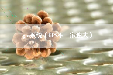 gps系统(GPS不一家独大)