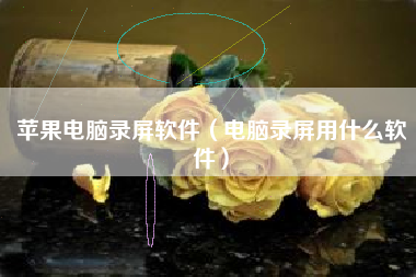 苹果电脑录屏软件（电脑录屏用什么软件）