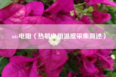 ntc电阻（热敏电阻温度采集简述）
