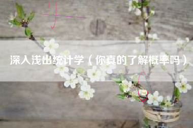 深入浅出统计学（你真的了解概率吗）