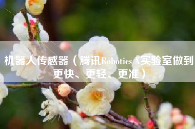 机器人传感器(腾讯Robotics X实验室做到更快、更轻、更准)