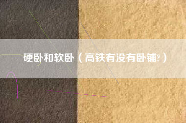 硬卧和软卧(高铁有没有卧铺?)