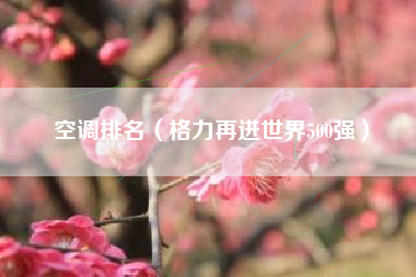 空调排名（格力再进世界500强）