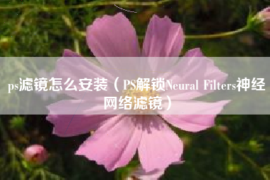 ps滤镜怎么安装（PS解锁Neural Filters神经网络滤镜）