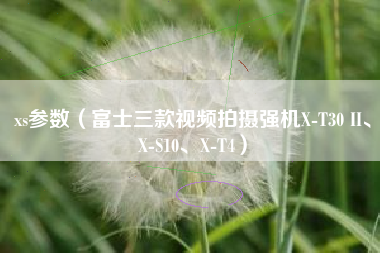 xs参数（富士三款视频拍摄强机X-T30 II、X-S10、X-T4）