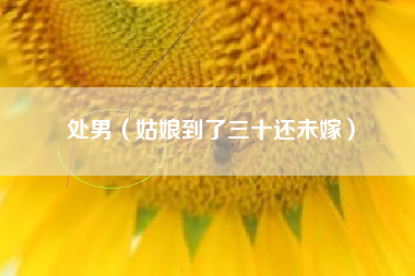 处男(姑娘到了三十还未嫁)