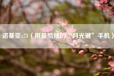 诺基亚x71（用最酷炫的“月光键”手机）