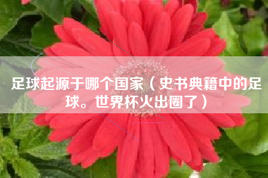 足球起源于哪个国家(史书典籍中的足球。世界杯火出圈了)