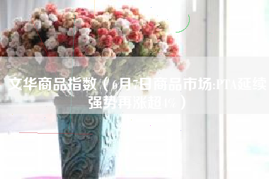 文华商品指数(6月7日商品市场:PTA延续强势再涨超4%)