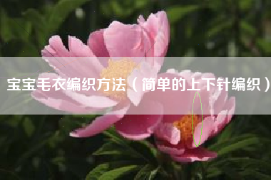 宝宝毛衣编织方法（简单的上下针编织）