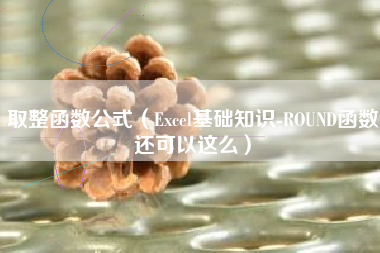 取整函数公式(Excel基础知识-ROUND函数还可以这么)