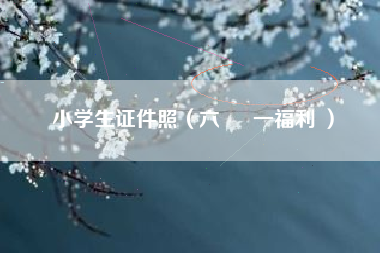 小学生证件照（六 ▪ 一福利 ）