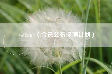 weixing(今已公布探测计划)