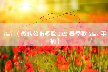 xbox3（微软公布多款 2022 春季款 Xbox 手柄）