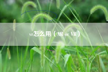 vr怎么用（AR or VR）