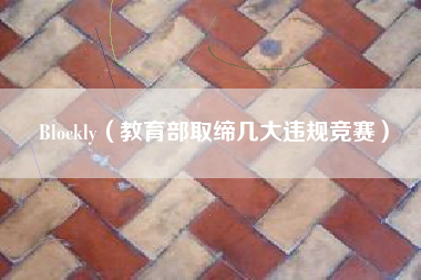 Blockly（教育部取缔几大违规竞赛）