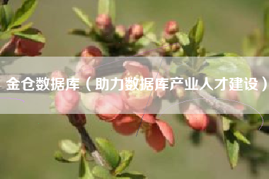 金仓数据库(助力数据库产业人才建设)