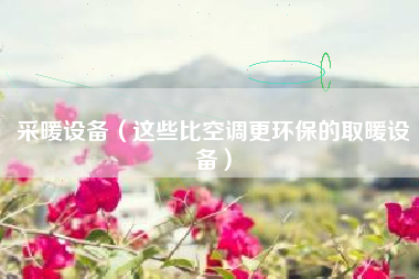 采暖设备（这些比空调更环保的取暖设备）