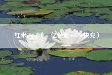 红米note6(一亿像素+67W快充)