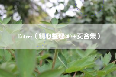 Entrez（精心整理300+页合集）