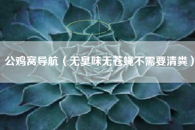 公鸡窝导航（无臭味无苍蝇不需要清粪）