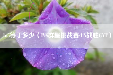 ln5等于多少(IVS群星挑战赛:LN战胜GYT)