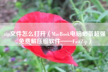 zip文件怎么打开（MacBook电脑必备超强免费解压缩软件——FastZip）