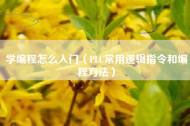 学编程怎么入门（PLC常用逻辑指令和编程方法）