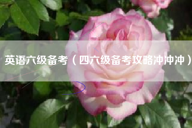 英语六级备考(四六级备考攻略冲冲冲)