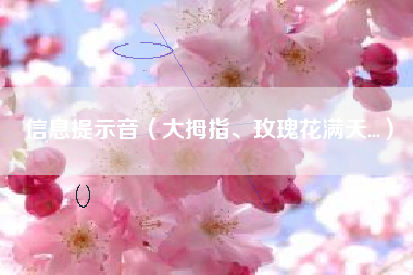信息提示音(大拇指、玫瑰花满天...)