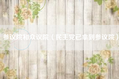 详细阅读:参议院和众议院(民主党已拿到参议院) 参议院和众议院(民主党已拿到参议院)