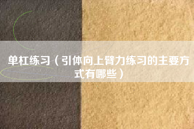 单杠练习(引体向上臂力练习的主要方式有哪些)