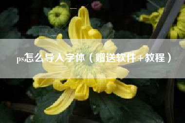 ps怎么导入字体（赠送软件+教程）