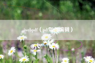 iwebpdf（pdf如何编辑）