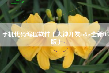 手机代码编程软件(大神开发arXiv全新H5版)