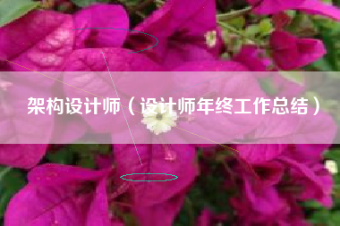 架构设计师（设计师年终工作总结）