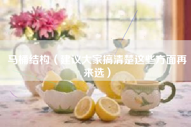 马桶结构（建议大家搞清楚这些方面再来选）