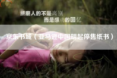 京东书城（亚马逊中国明起停售纸书）