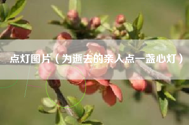 点灯图片（为逝去的亲人点一盏心灯）